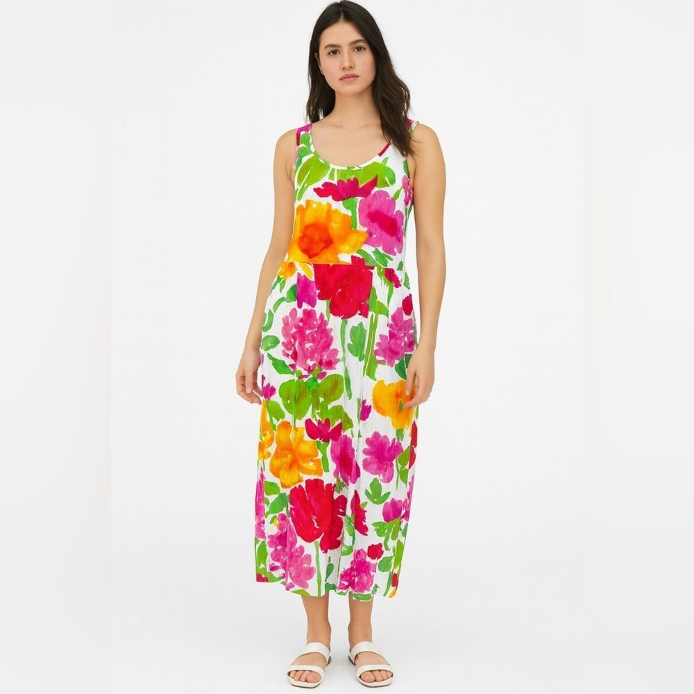 Vintage Jams World Floral Midi Dress | Size XS | Made in Hawaii
